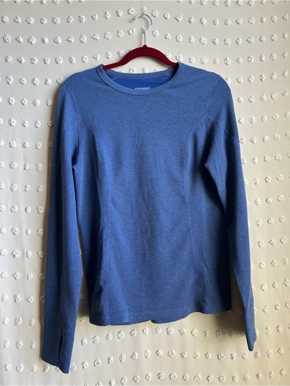 Janji Women’s Waffleloft Long Sleeve Thermal Tee Sz M Purple